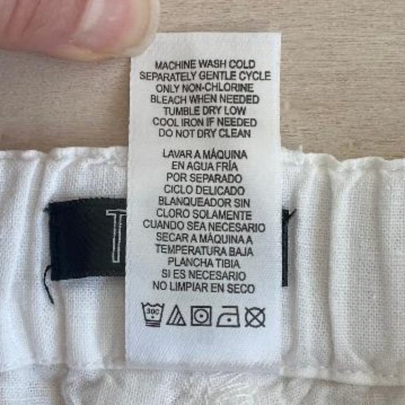 Truce (Nordstrom Brand) Girls' White Linen Blend Pants - Picture 5 of 8